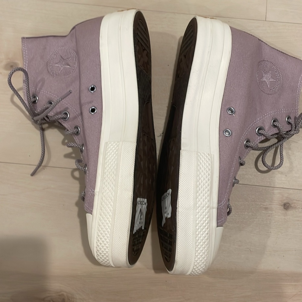 Converse CTAS Hi Lift Lucid Lilac Canvas Platform Sneakers  NWT - Picture 7 of 11